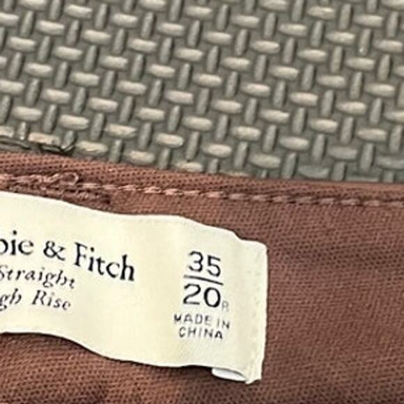 Abercrombie & Fitch Vegan Leather‎ 90s Straight Ultra High Rise Pants NWT 35 20R - Picture 3 of 8
